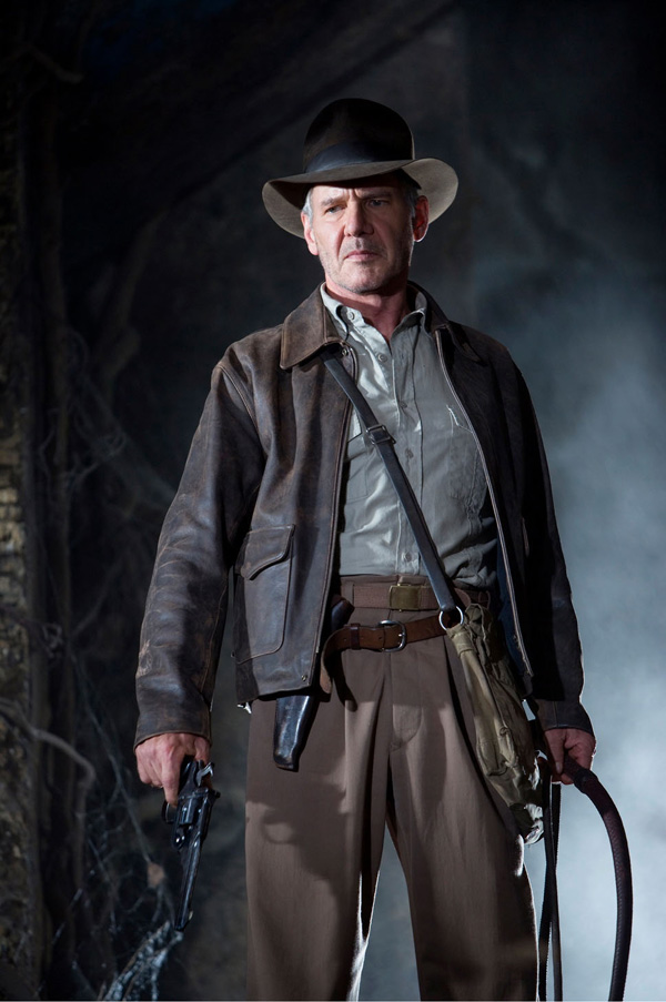 Harrison Ford sous son costume d'Indiana Jones