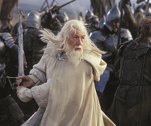 Ian McKellen est Gandalf le blanc dans la trilogie du Seigneur des anneaux