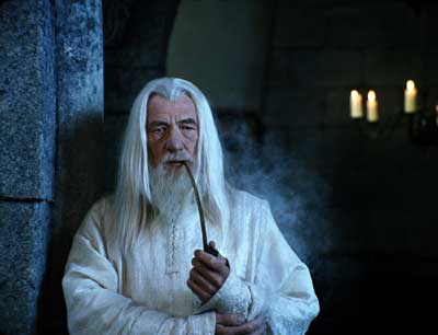 Ian McKellen est Gandalf le blanc dans la trilogie du Seigneur des anneaux