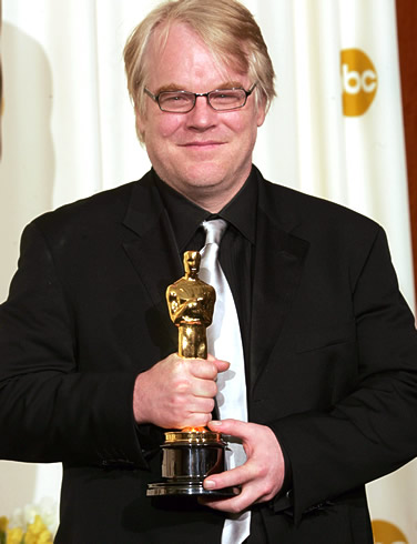 Philip Seymour Hoffman reçevant son Oscar