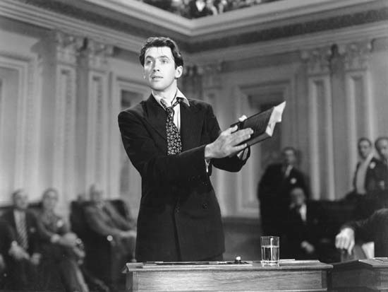 Incroyable James Stewart dans Mr Smith au sénat, de Frank Capra