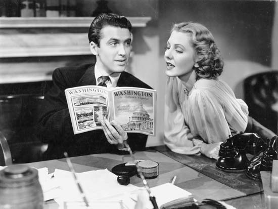 James Stewart et Jean Arthur dans Mr Smith au sénat