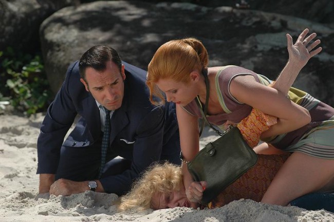 OSS 117 (Jean Dujardin) et Dolorés (Louise Monot)