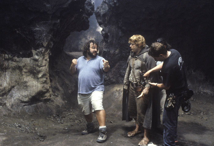 Peter Jackson et Sean Astin dans l'antre d'Arachne