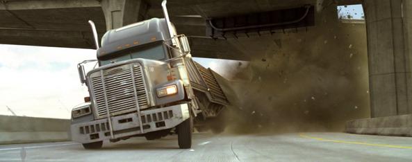 un camion en prise avec un avion de chasse dans Die hard 4 - Retour en enfer