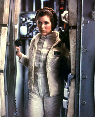 Leia (Carrie Fisher) dans l'Empire contre-attaque