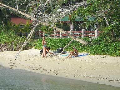 plage d'Anse la mouche, sur Mahé